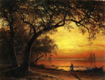  nue pintura - Isla de Nueva Providencia Albert Bierstadt Paisaje